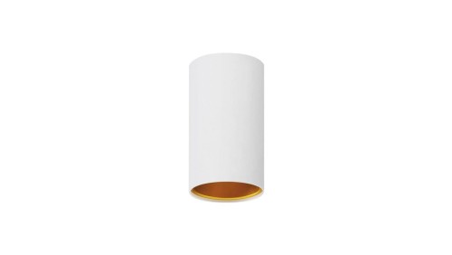 CHLOE GU10 NATYNKOWA GU10 250V IP20 70x128mm BIAŁY ZŁOTY tuba nieruchoma