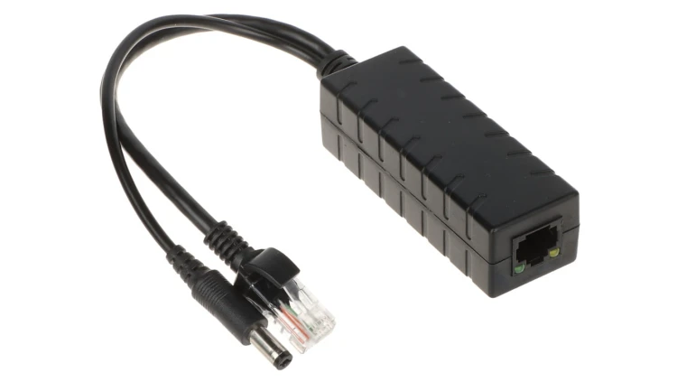 Stabilizator PoE 48V/12V umożliwiający zasilanie urządzeń napięciem DC 12V POE-802.3AF/C