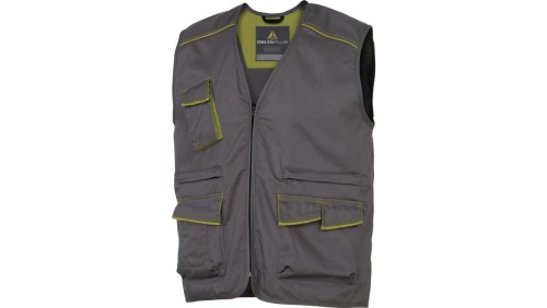 Kamizelka panostyle z poliestru (65) i bawełny (35) 235 g/m? kolor szaro-zielony rozmiar 3XL CORP M6GILGR3X