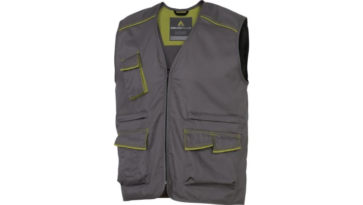 Kamizelka panostyle z poliestru (65) i bawełny (35) 235 g/m? kolor szaro-zielony rozmiar 3XL CORP M6GILGR3X