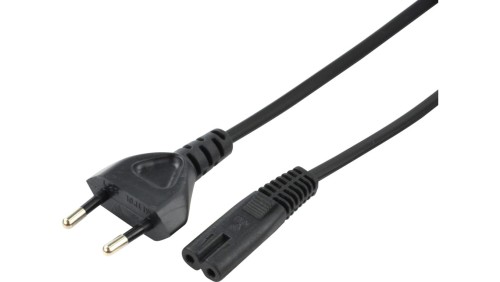 Kabel zasilający 230V 2,5A audio 5m czarny