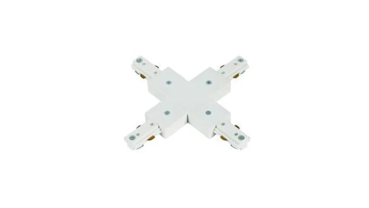 Konektor czwórnik LUXSYSTEM-1F white biały CreeLamp krzyżak