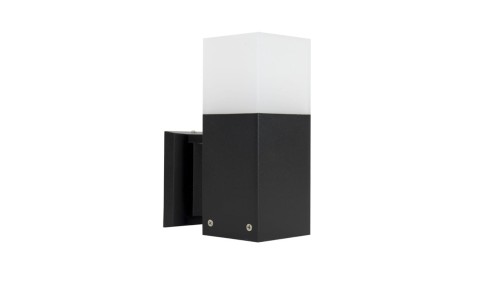Kinkiet zewnętrzny Cube CB-K BL, E27 max 20W, kolor czarny, 0438621