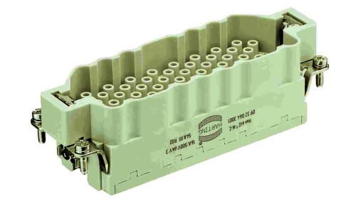 Złącze HAN prostokątne męskie 64pin 16A 500V 09320643001