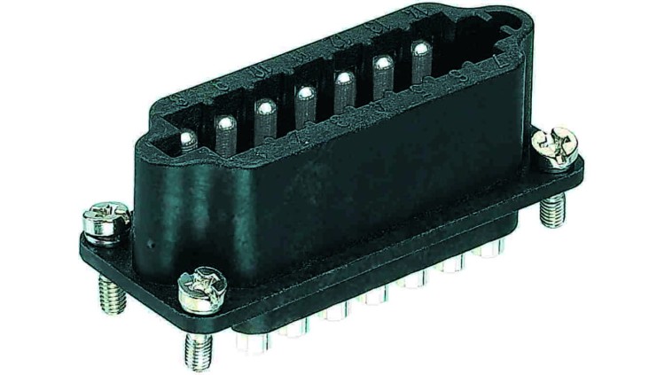 Złącze HAN prostokątne męskie 14pin 25V 09700142614