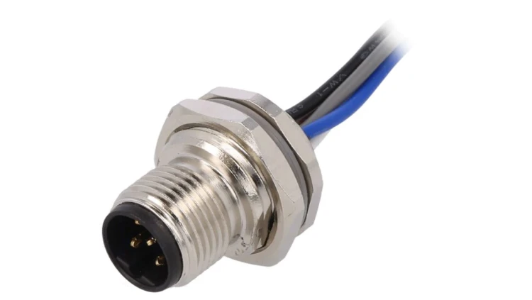 Złącze okrągłe M12 męskie proste 5pin 60V 0,2m T4171010405-001
