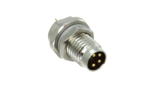 Złącze okrągłe M8 męskie proste do lutowania 4pin 30V T4032014041-000