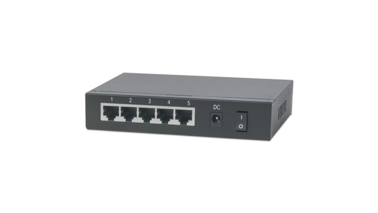Switch Gigabit 5xPoE Passthrough zasilany PoE lub AC, 68W 561082