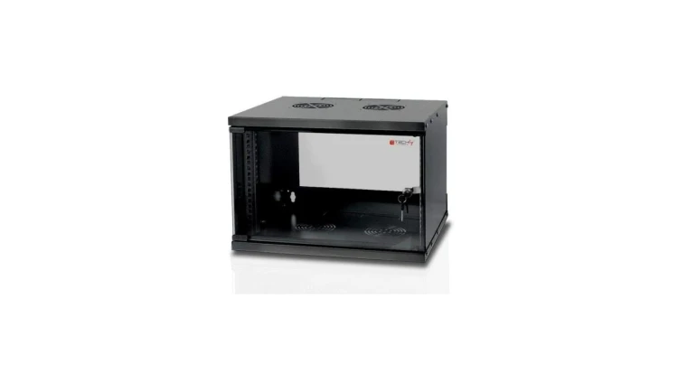 Szafka Wisząca RACK ECO 19 6U/320mm Zmontowana Czarna