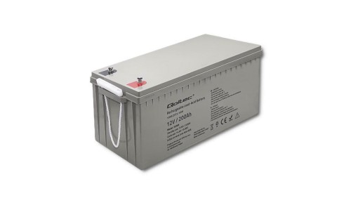 Qoltec Akumulator AGM 12V 200Ah 54.1kg Bezobsługowy Mocny LongLife do UPS, kampera, łodzi, pieca