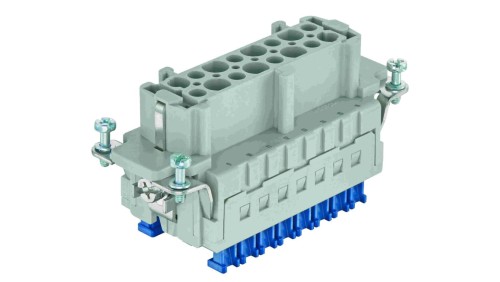 Złącze HAN prostokątne żeńskie 16pin 16A 500V 09330162748