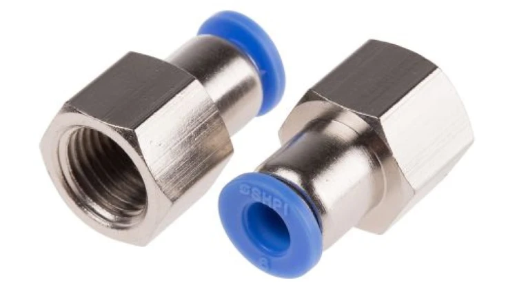Adapter gwintowany prosty gwint – rura, 10 barów