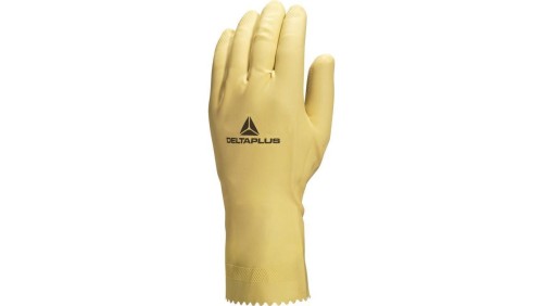 Rękawice z lateksu chlorowane dł. 30 cm gr. 045 mm kolor naturalny rozmiar 8/9 MAIN VE905NA08