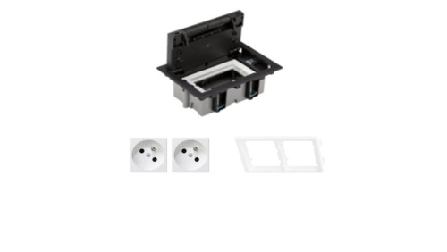 KONTAKT SIMON FLOOR BOX puszka podłogowa 2x gniazdo pojedyncze z/u do podłóg technicznych ( podniesionych )