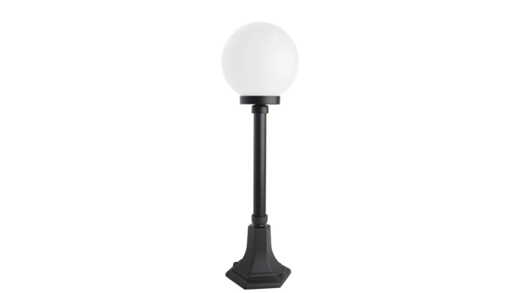 Oprawa oświetleniowa zewnętrzna, stojąca Kule Classic K 5002/3/KP 200 OP, E27 max 60W, kolor czarny, klosz biały 0438621