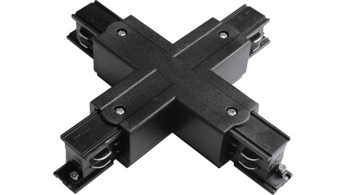 Łącznik szynoprzewodu IP20 3-fazowy czarny TRACK X CONNECTOR 4W BLACK GXTR045