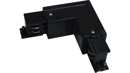 Łącznik szynoprzewodu IP20 3-fazowy czarny TRACK L CONNECTOR L-R 4W BLACK GXTR030