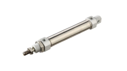 Siłownik pneumatyczny okrągły ISO6432 D20x25 z amortyzacją mechaniczną
