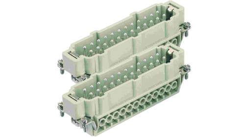 Złącze HAN prostokątne męskie 24pin 16A 500V 09330242611