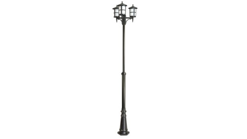 Oprawa parkowa, maszt Cordoba II OGMWN 3 TD, E27 3 x max 60W, kolor czarny, regulowana wysokość 180 - 280 cm, 0438621