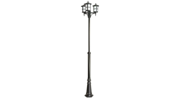 Oprawa parkowa, maszt Cordoba II OGMWN 3 TD, E27 3 x max 60W, kolor czarny, regulowana wysokość 180 - 280 cm, 0438621