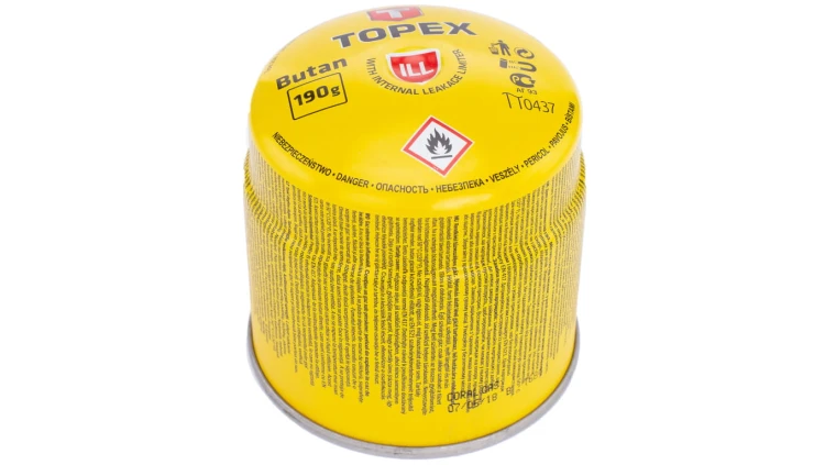 Nabój z gazem butan 190g TOPEX