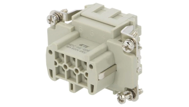 Złącze HDC żeńskie 6pin 500V T2040063201-000