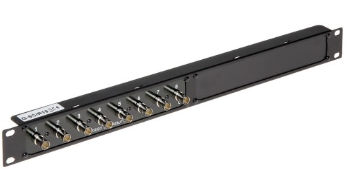 Gniazdo dystrybucyjne 8x BNC video 8x DC zasilanie AHD 5 Mpx 4K, HD-CVI 8 Mpx 4K, HD-TVI 8 Mpx 4K Rack 19” G-8C/R19