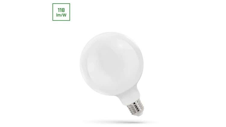 LED GLOB G125 E-27 230V 11W COG NW MILKY SPECTRUM