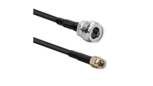 Qoltec Kabel koncentryczny RG58 N Żeński RP-SMA Męski 1m