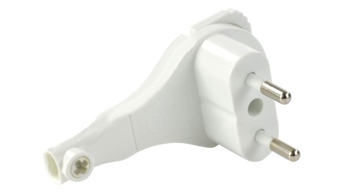 Wtyczka płaska biała 2P 16A WT-11P