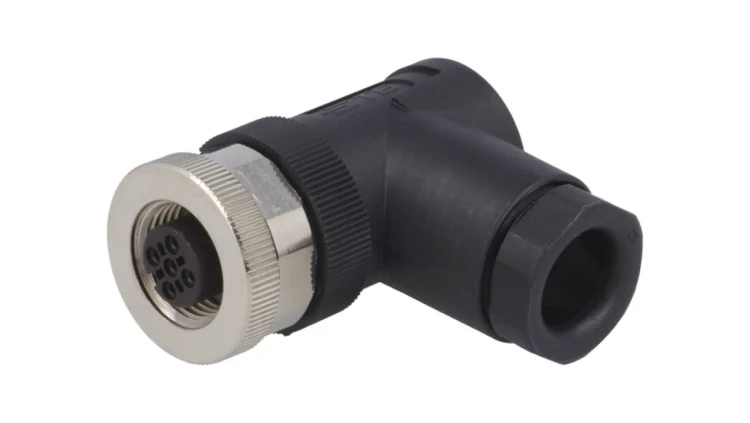 Złącze okrągłe M12 żeńskie kątowe nieekranowane 5pin 60V PG9 T4112002051-000