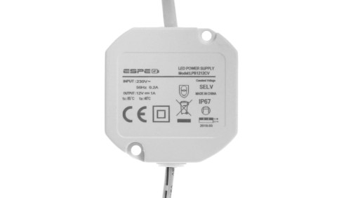 Zasilacz LED dopuszkowy 12V 1A 12W IP67 ESPE LPB1212CV