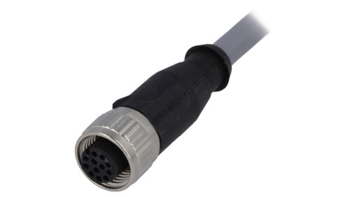 Złącze M12 żeńskie proste 1m 12pin 21348500C79010