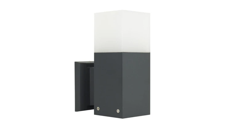 Kinkiet zewnętrzny Cube CB-K DG, E27 max 20W, kolor antracyt, 0438621