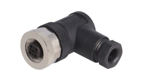 Złącze okrągłe M12 żeńskie kątowe nieekranowane 5pin 60V PG7 T4112401051-000