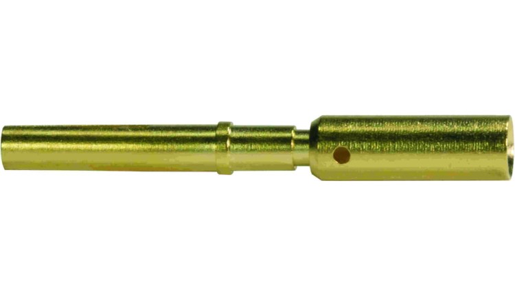 Styk M12 żeński złocony 1,5mm 21011009933