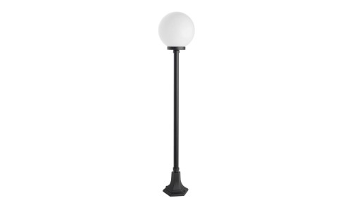 Oprawa oświetleniowa zewnętrzna, stojąca Kule Classic K 5002/1/KP 250 OP, E27 max 60W, kolor czarny, klosz biały 0438621