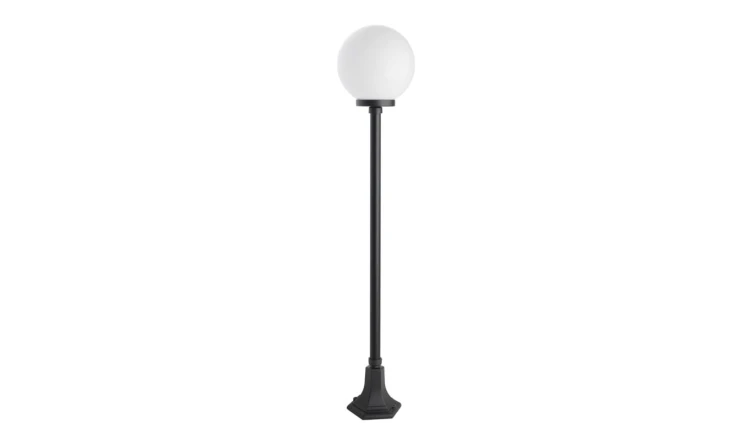 Oprawa oświetleniowa zewnętrzna, stojąca Kule Classic K 5002/1/KP 250 OP, E27 max 60W, kolor czarny, klosz biały 0438621