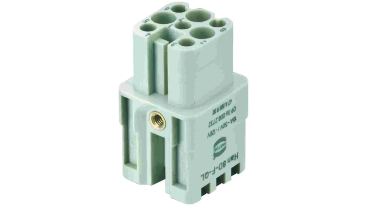 Złącze HAN prostokątne żeńskie 8pin 10A 50V 09360082732