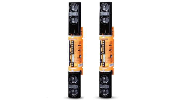 4-wiązkowa bariera podczerwieni do montażu w kolumnie, kpl. zasięg 100m Smart Line , 4 kanały - Professional