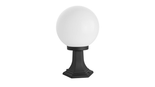 Oprawa oświetleniowa zewnętrzna, stojąca Kule Classic K 4011/1/K 250 OP, E27 max 60W, kolor czarny, klosz biały 0438621