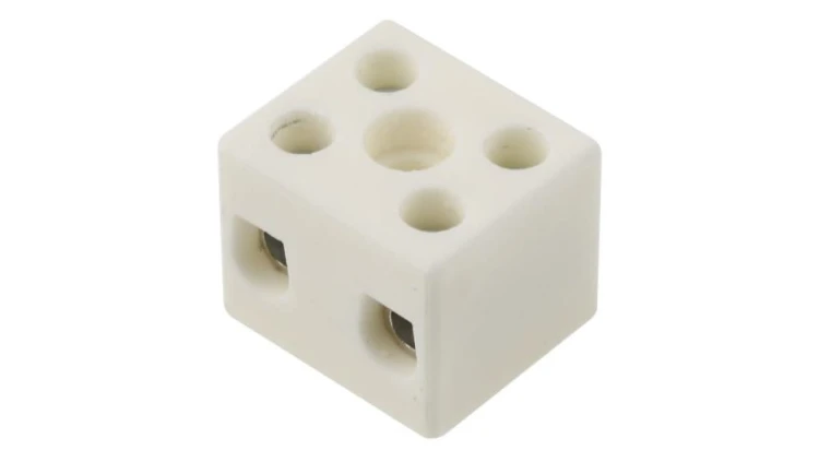 10mm² Złącze wtykowe do druku Biały 2-żyłowe, Wkręcane, 450 V