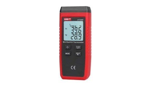 Miernik temperatury termometr cyfrowy dwukanałowy Uni-T UT-320D