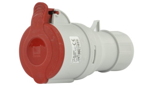 Gniazdo przenośne 5P 16A 400V czerowne IP44 ISN 1653
