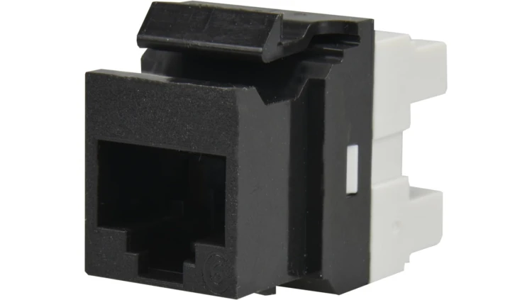 Moduł keystone RJ45 UTP kat.6 nieekranowany czarny Molex