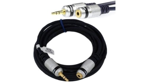 VITALCO JKD40 Przedłużacz Audio AUX mini Jack 3,5mm Stereo (wtyk / gniazdo) 5m