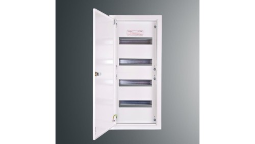 Rozdzielnica p/t modułowa RW 16NN 4 x 12S 672x288x130 szyna TSH35 zamek patent.9081 IP30 RAL9003