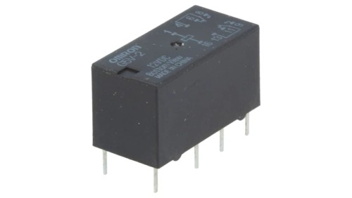Przekaźnik elektromagnetyczny DPDT 0,5A/125VAC G5V-2 12VDC