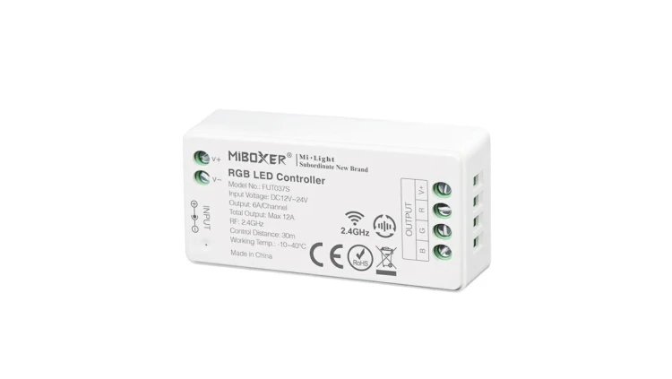 Kontroler led RGB strefowy 12A 144W 12V RF 2,4ghz MI-Light FUT037s
